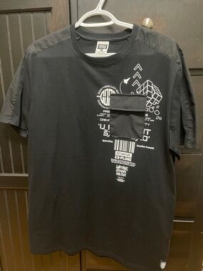 GTI Explorer Black Graphic Pocket Tee